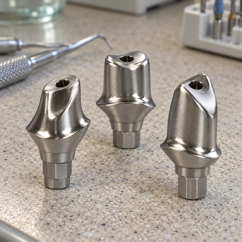 Custom titanium abutments