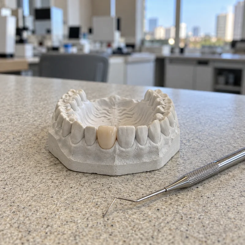 A single anterior crown