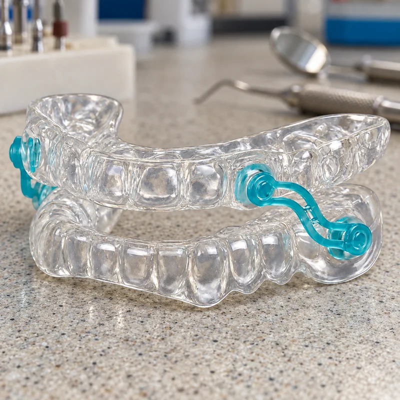 An anti-snoring appliance with side connectors
