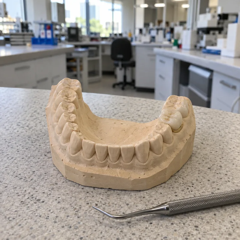 A PFM crown on the model