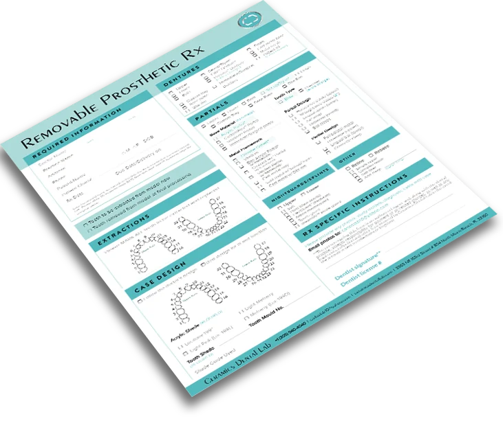 The lab Rx form