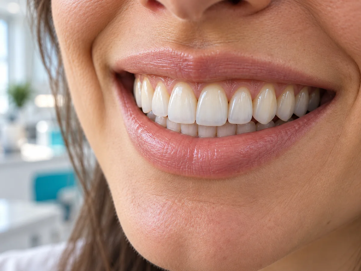 A natural-looking smile